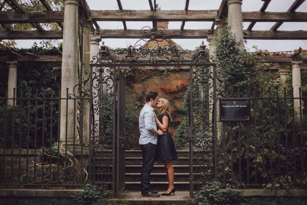 London engagement shoot wedding photographer Pergola and Hill Garden hampstead heath