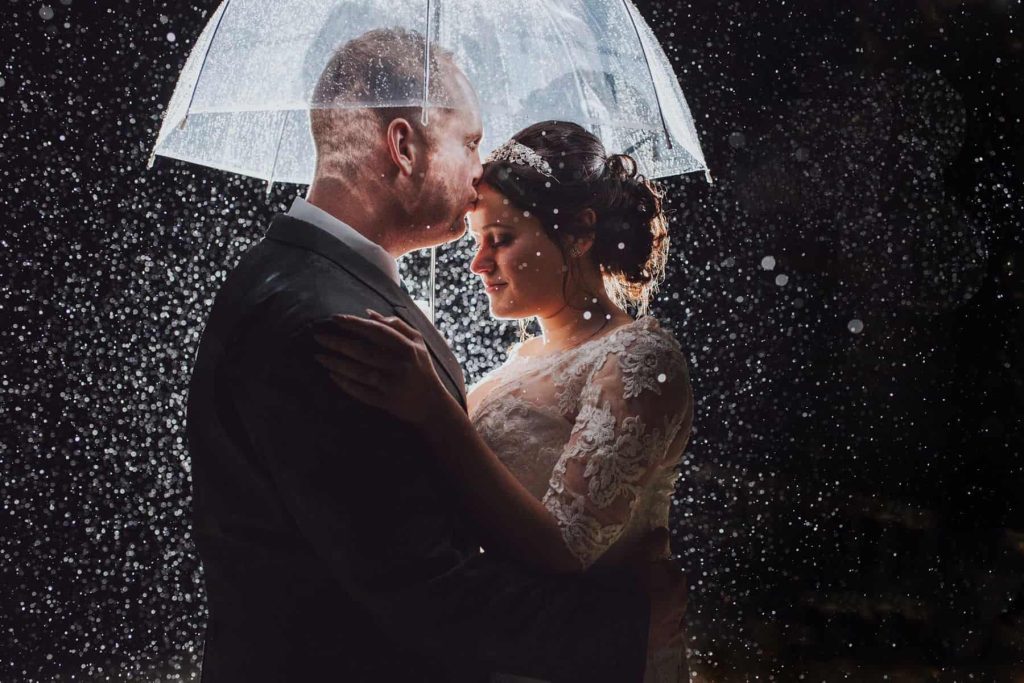 How to deal with rain on your wedding day! A guide by Honeydew Moments