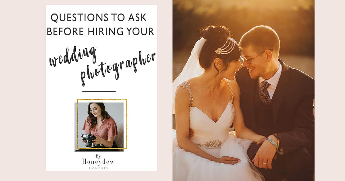 Questions to ask before hiring your wedding photographer