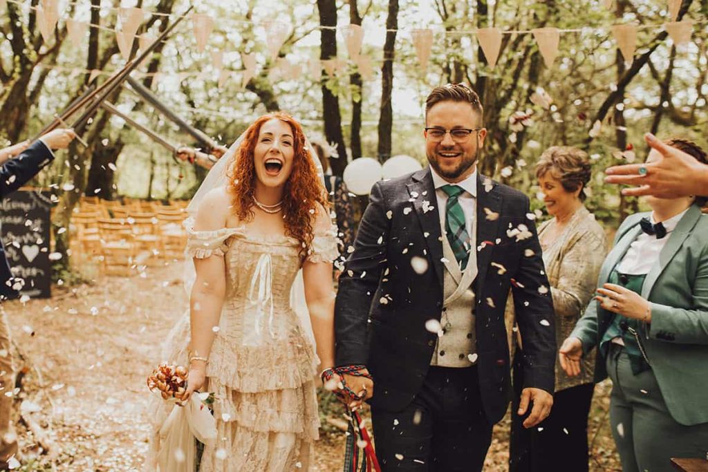 woodland wedding wales