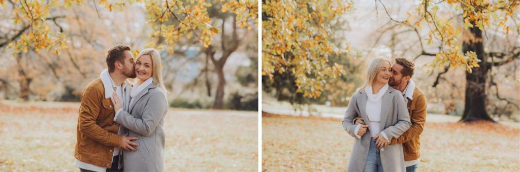 winter engagement shoot