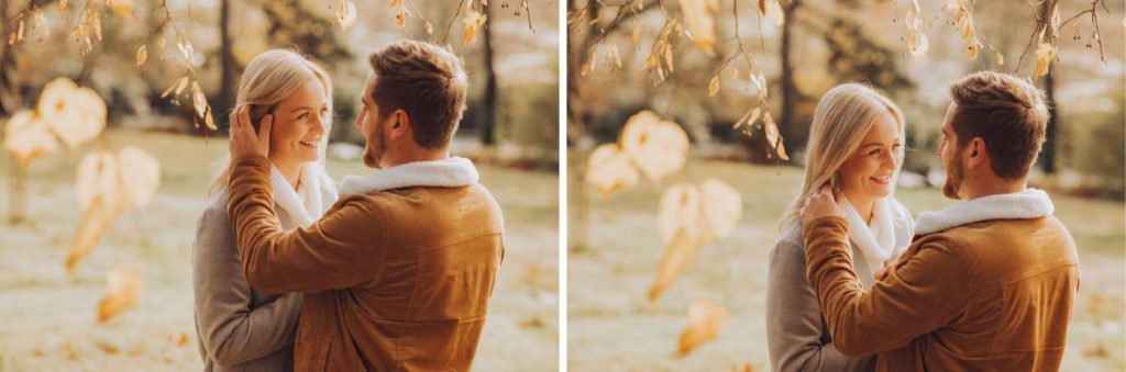 winter engagement shoot