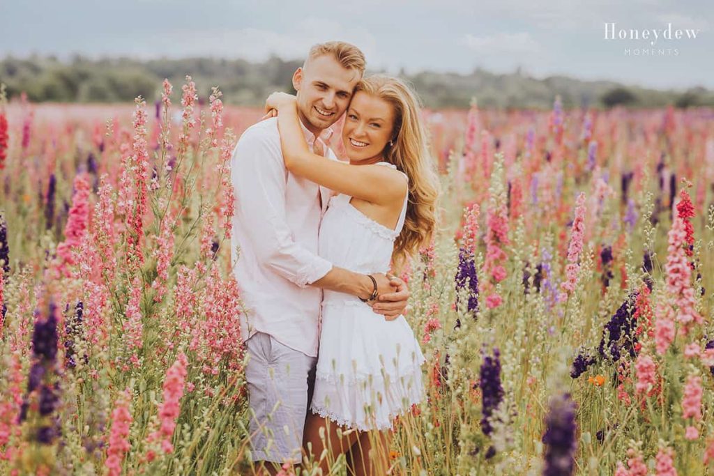 Confetti Fields Engagement Photography