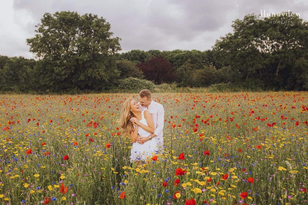 Confetti Fields Engagement Photography