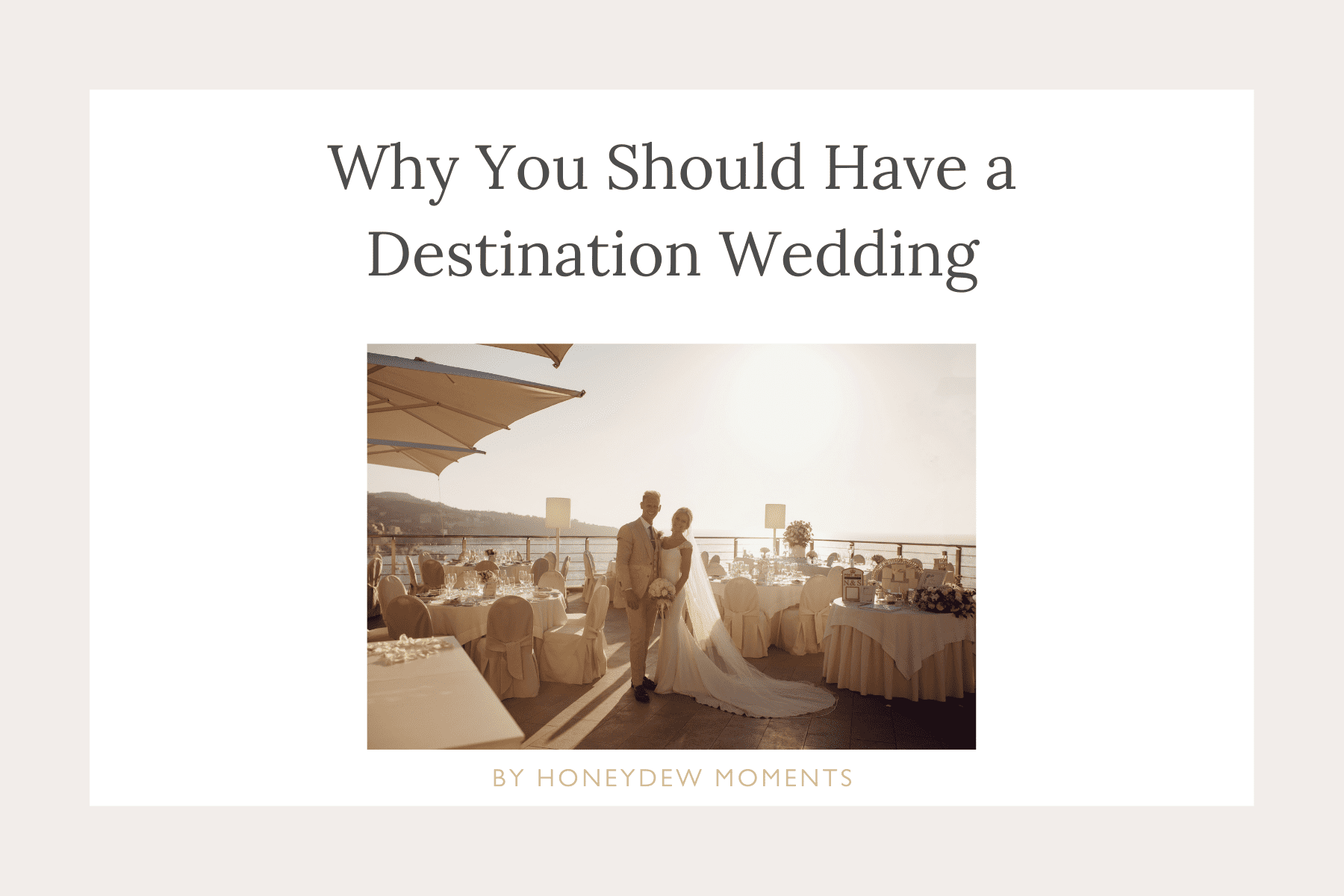 why destination wedding