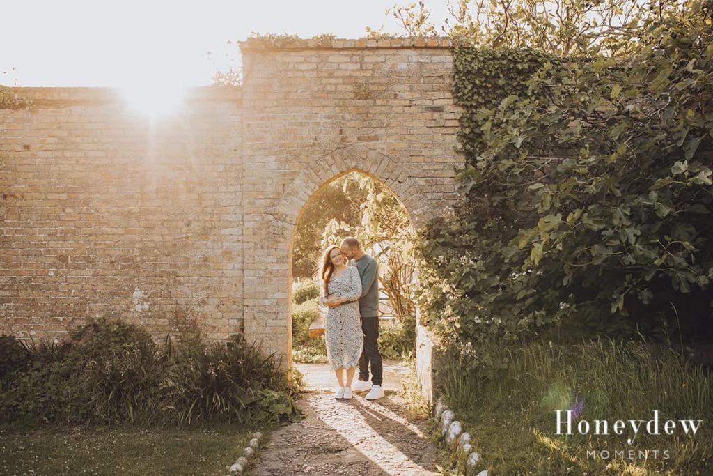 sunset beach engagement shoot