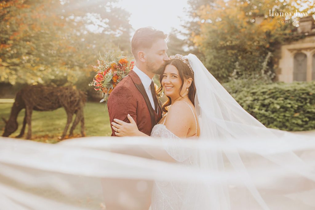 Autumn wedding tortworth court