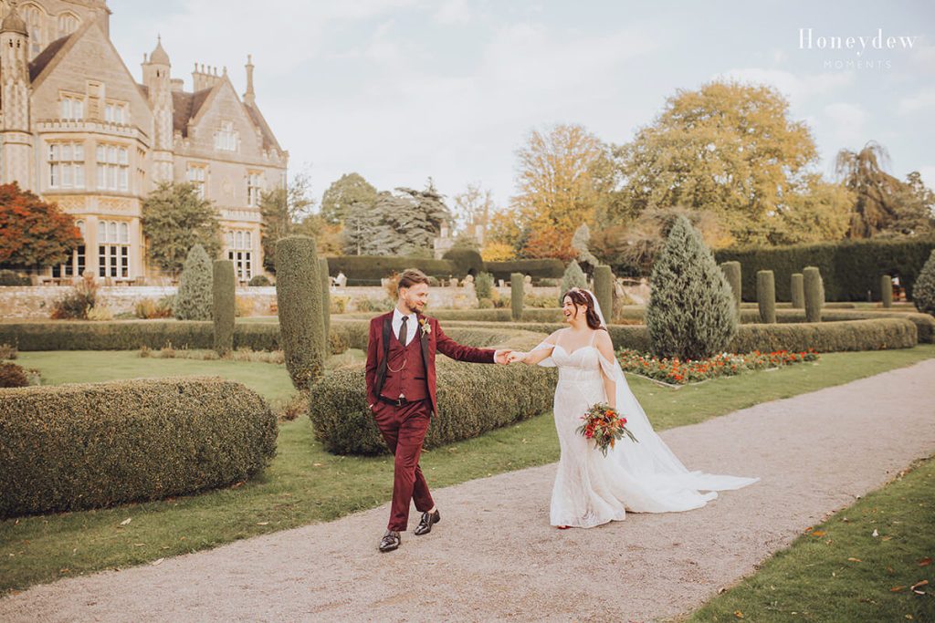 Autumn wedding tortworth court