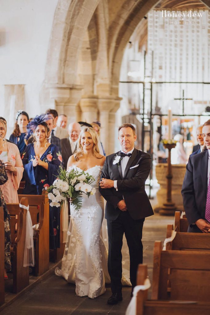 wedding in st Illtud's church llantwit major