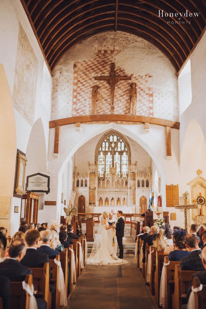 wedding in st Illtud's church llantwit major