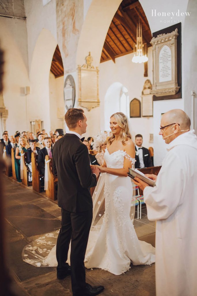 wedding in st Illtud's church llantwit major