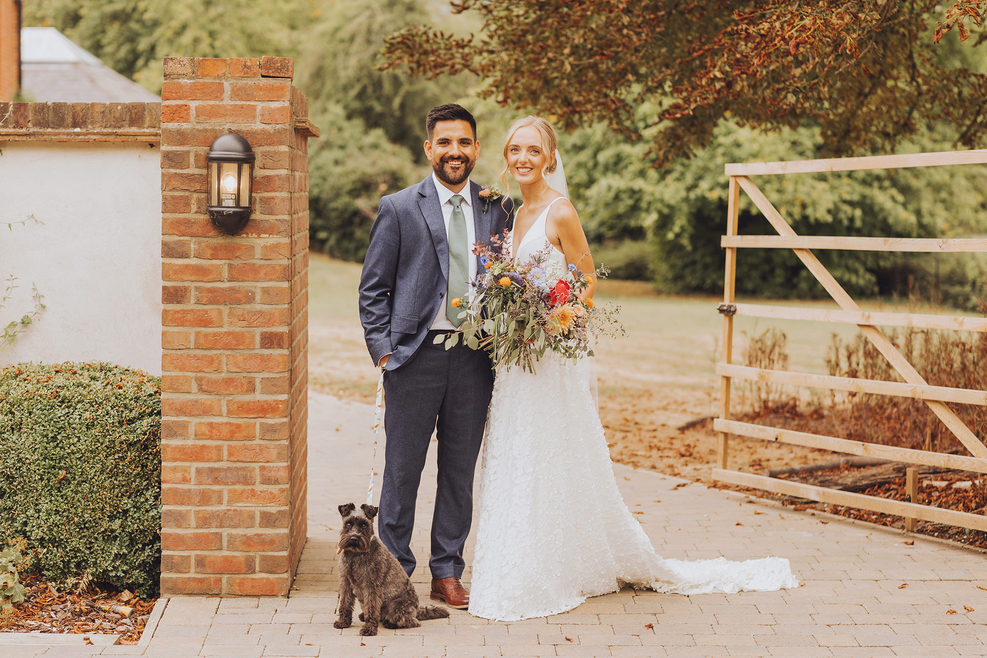dog friendly wedding at syrencot house wiltshire