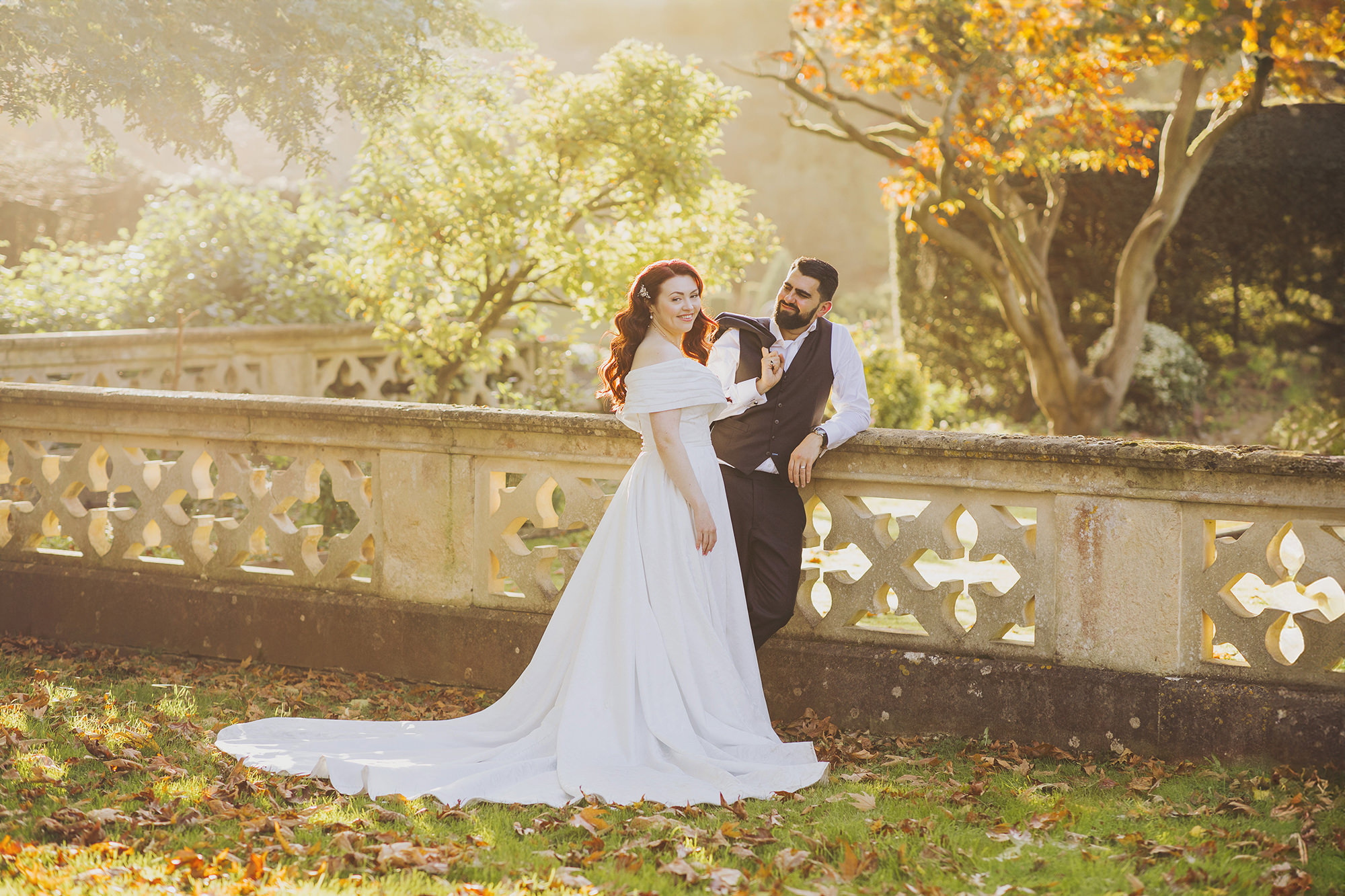 tortworth court wedding photography in autumn