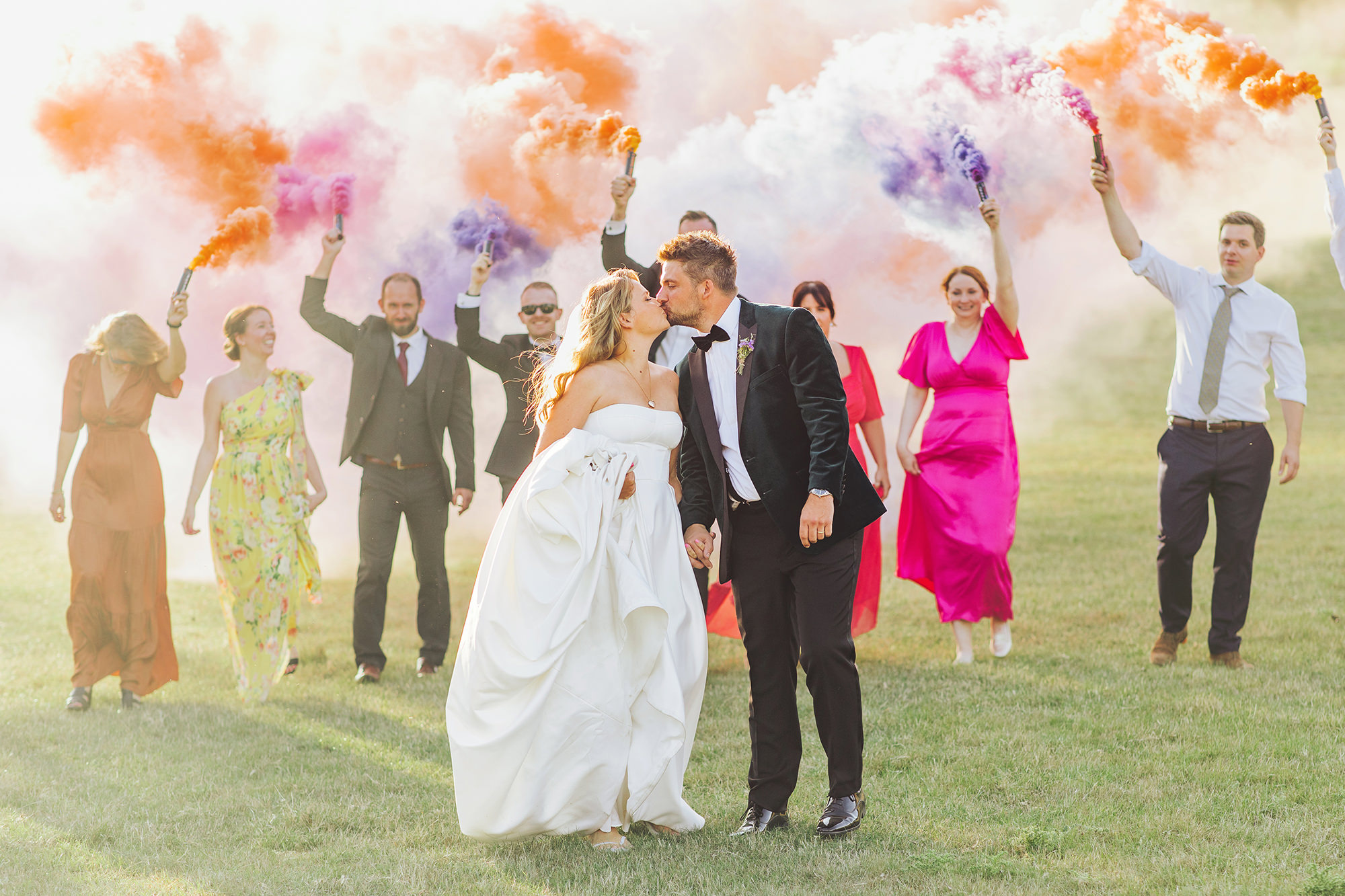 smoke bombs at the hay barn hereford